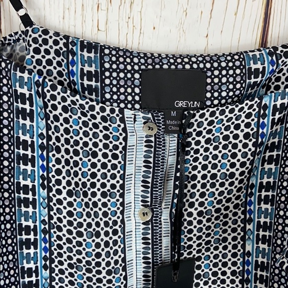 Greylin Keeley Printed Button Up Top - Picture 5 of 8